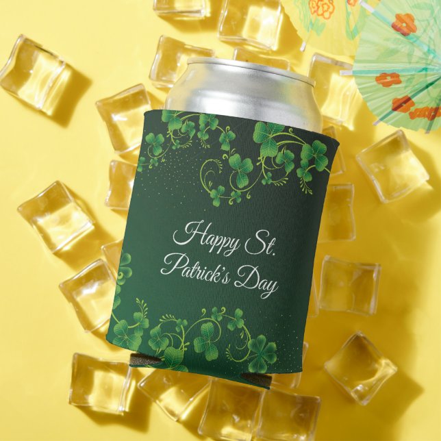 St. Patrick's Day Green Kleeblatt Vine Irish Party Dosenkühler (In Situ Sommer)