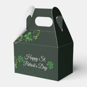 St. Patrick's Day Green Kleeblatt Vine Irish Party Geschenkschachtel