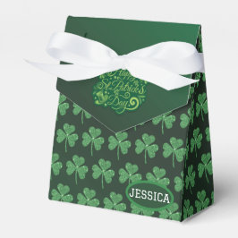 St. Patrick's Day Green Kleeblatt Vine Irish Party Geschenkschachtel