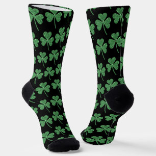 St. Patrick's Day Green Kleeblatt Vine Irish Party Socken