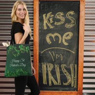 St. Patrick's Day Green Kleeblatt Vine Irish Party Tasche