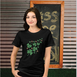 St. Patrick's Day Green Kleeblatt Vine Irish Party Tri-Blend Shirt