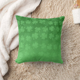 St. Patrick's Day Green Kleeblatts ombre pattern Kissen