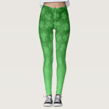 St. Patrick's Day Green Kleeblatts ombre pattern