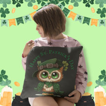 St. Patrick's Day Green Owl