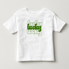 St Patrick's Day Green Retro 70 Kleinkind T-shirt