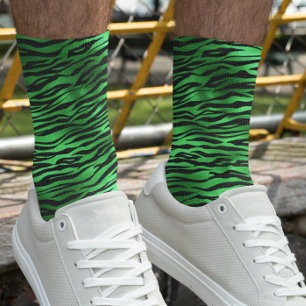 St. Patrick's Day Green Tiger Streifen Socken