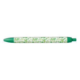 St Patricks Day Green Watercolor Kleeblatt Muster Kugelschreiber