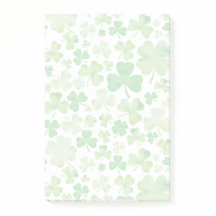 St Patricks Day Green Watercolor Kleeblatt Muster