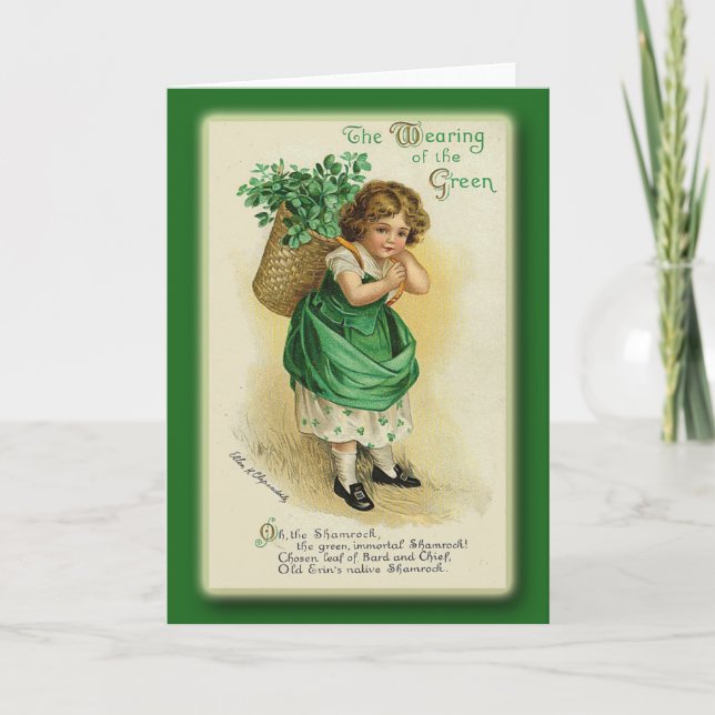 St. Patrick's Day Greeting Cards and Postcards Karte (Vorderseite)