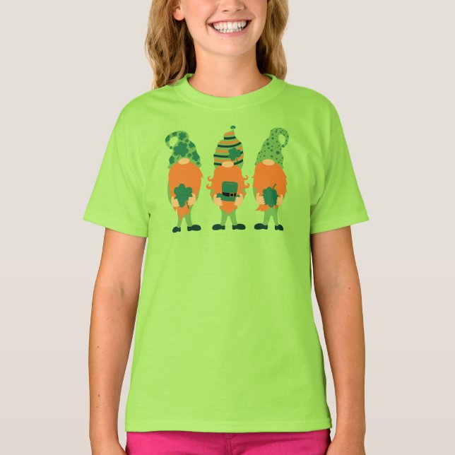 St. Patrick's Day Grnomes T-Shirt (Vorderseite)