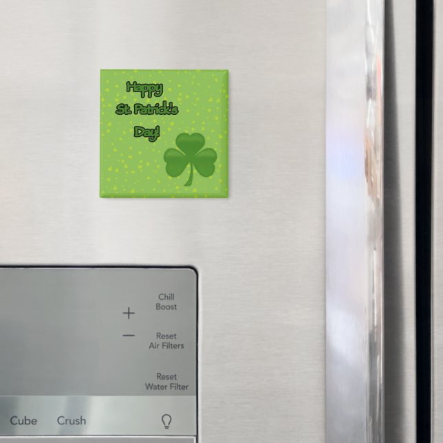 St. Patrick's Day, Grüne Clovers, Lucky Clovers Magnet (In Situ (Kühlschrank))