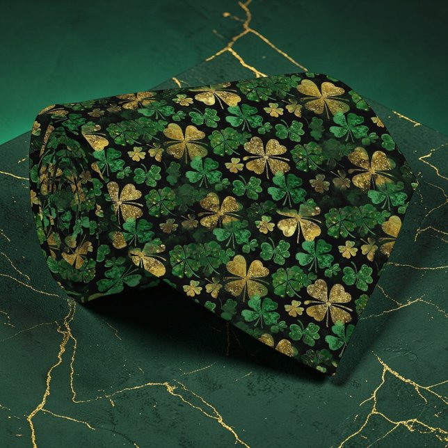 St. Patrick's Day Grüne Kleeblatt Krawatte nach Ma (Von Creator hochgeladen)