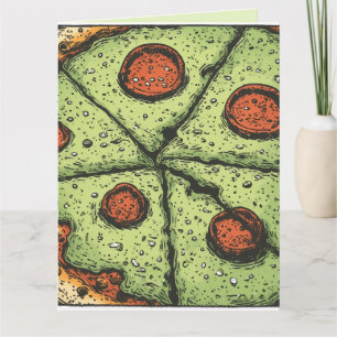 ST. PATRICK'S DAY GRÜNE PIZZA-GRUSSKARTE KARTE