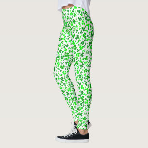 St. Patrick's Day Grüne Shamrocks Konfetti Leggings