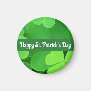 St. Patrick's Day Grüne Shamrocks und Kleeblätter Magnet
