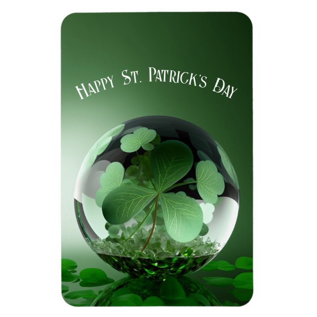St. Patrick's Day Grüne Welt Magnet (Vertikal)
