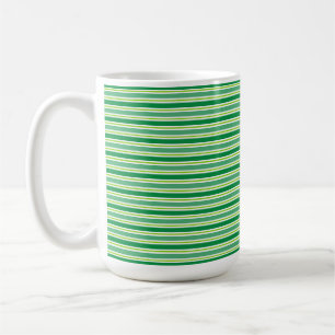St. Patrick's Day Grünes Streifenmuster-54608 Kaffeetasse