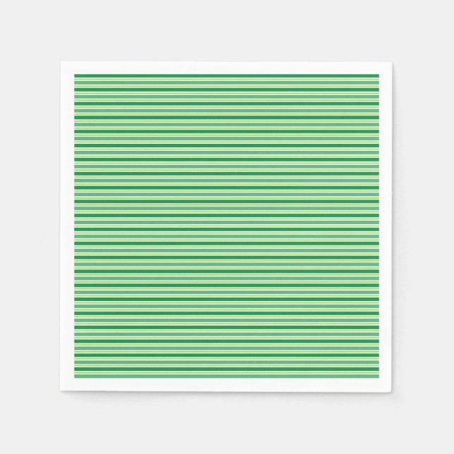 St. Patrick's Day Grünes Streifenmuster-54608 Serviette (Vorderseite)