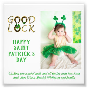St Patrick's Day Gruß FOTO Cards BUDGET