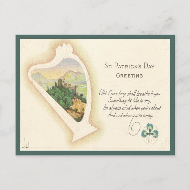 St. Patrick's Day Gruß Postkarte (Vorderseite)