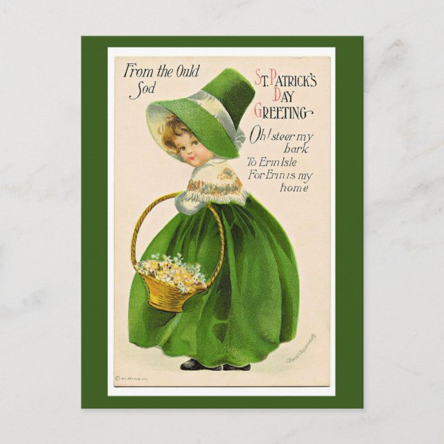 St. Patrick's Day Gruß, Postkarte (Vorderseite)