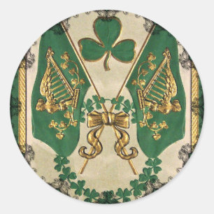 St. Patrick's Day Grußaufkleber Runder Aufkleber