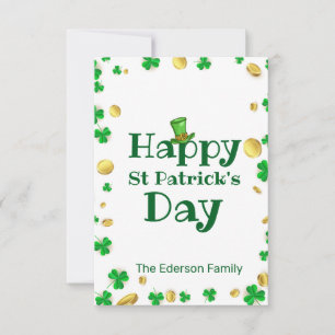 St. Patrick's Day Grußkarte Einladung