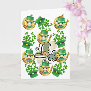 St. Patrick's Day Grußkarte Horseshoe Karte