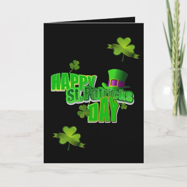 St. Patrick's Day Grußkarte Karte (Vorderseite)