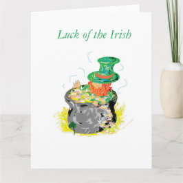 St. Patrick's Day Grußkarte Karte