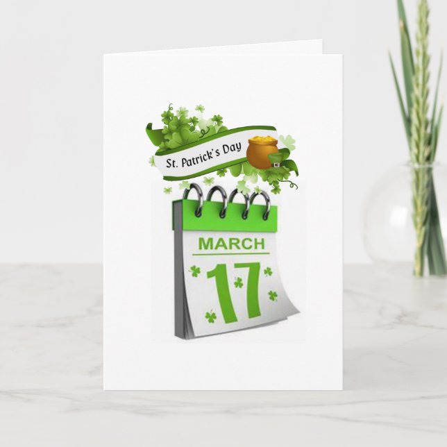 St. Patrick's Day Grußkarte Karte (Vorderseite)
