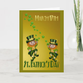 St. Patrick's Day Grußkarte Karte