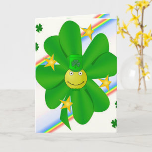 St. Patrick's Day Grußkarte Kleeblatt Karte