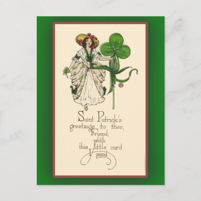 St. Patrick's Day Grußkarten Postkarte (Vorderseite)