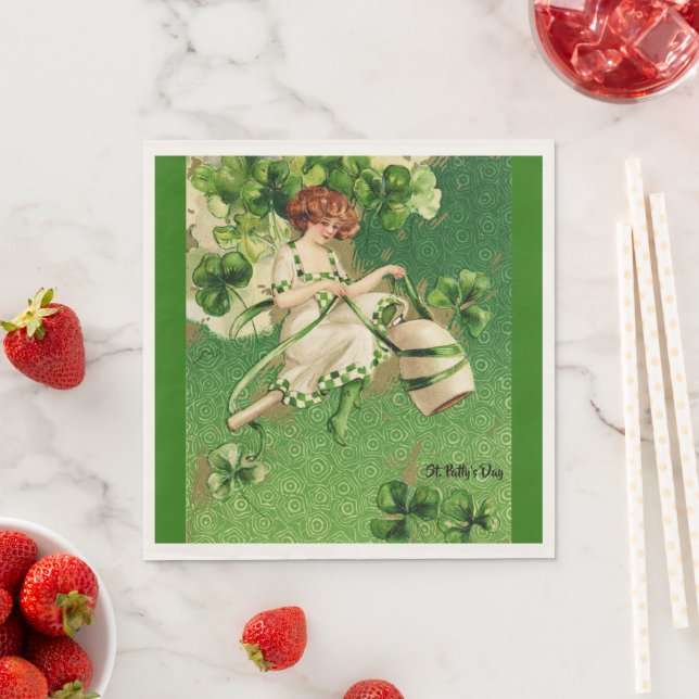 St. Patrick's Day Grußpapier Napkins Serviette (Beispiel)