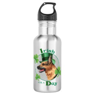 St. Patrick's Day GSD Edelstahlflasche