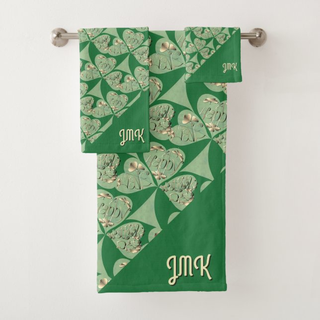 "St. Patrick's Day" Handtuch Badhandtuch Set (Insitu)