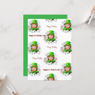 St. Patrick's Day Happy Birthday Einladung
