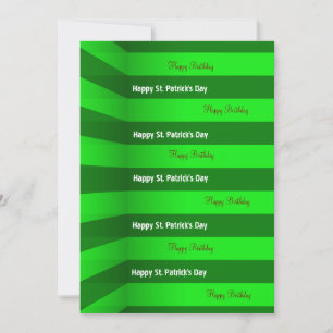 St. Patrick's Day Happy Birthday Einladung