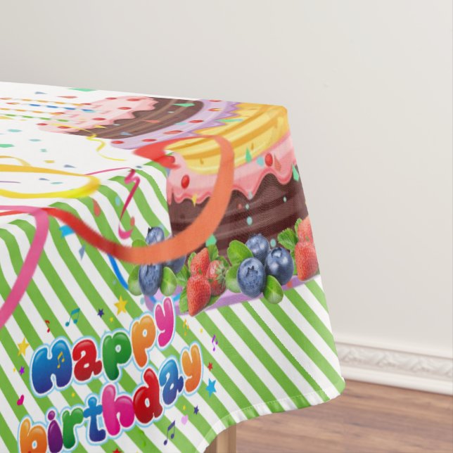 St. Patrick's Day Happy Birthday Tablecloth Tischdecke (Beispiel)