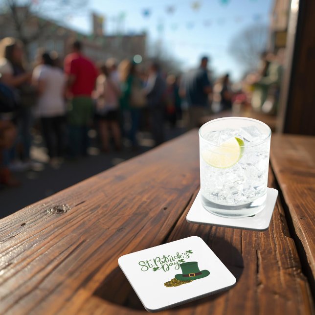 St. Patrick's Day Hard Plastic Coaster Getränkeuntersetzer (Von Creator hochgeladen)