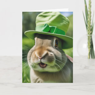 St. Patrick's Day Hase Karte