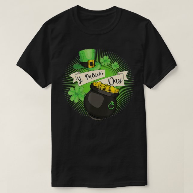 St Patricks Day Hat Clover Leaf Saint Patricks Day T-Shirt (Design vorne)