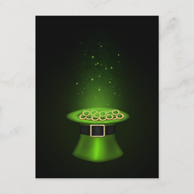 St. Patrick's Day Hat - Postcard Postkarte (Vorderseite)