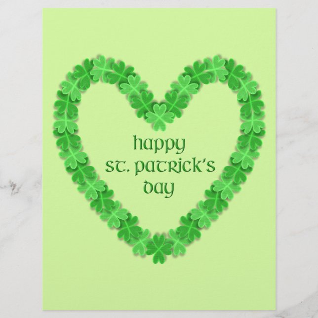 St Patrick's Day Heart (Vorderseite)