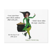 St Patrick's Day-Hexe Magie ist das Gold