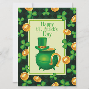 St Patrick's Day Holiday Card Feiertagskarte