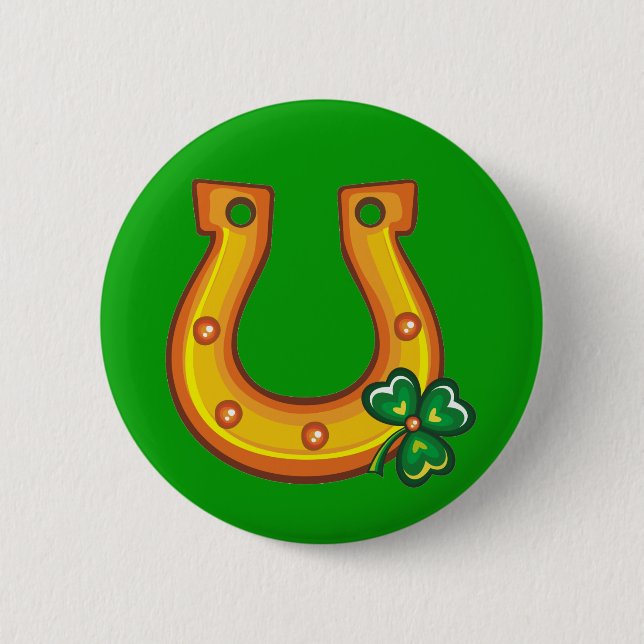 St. Patrick's Day Horseshoe Button (Vorderseite)