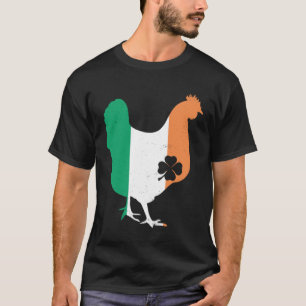 St Patricks Day Huhn Irischer Kleeblatt Irland Chi T-Shirt